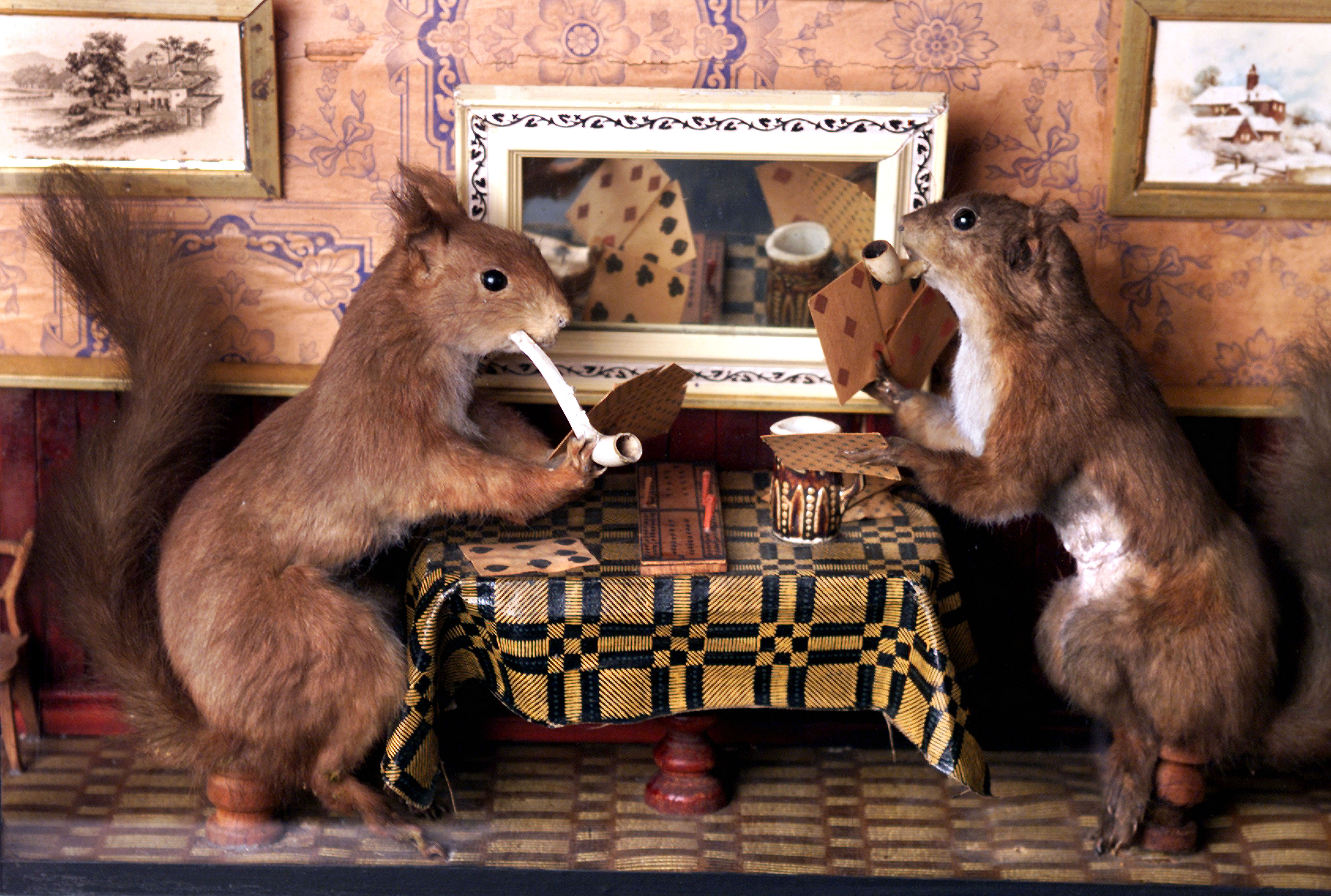 Stuffed animals from a collection made by Victorian taxidermist Walter Potter
